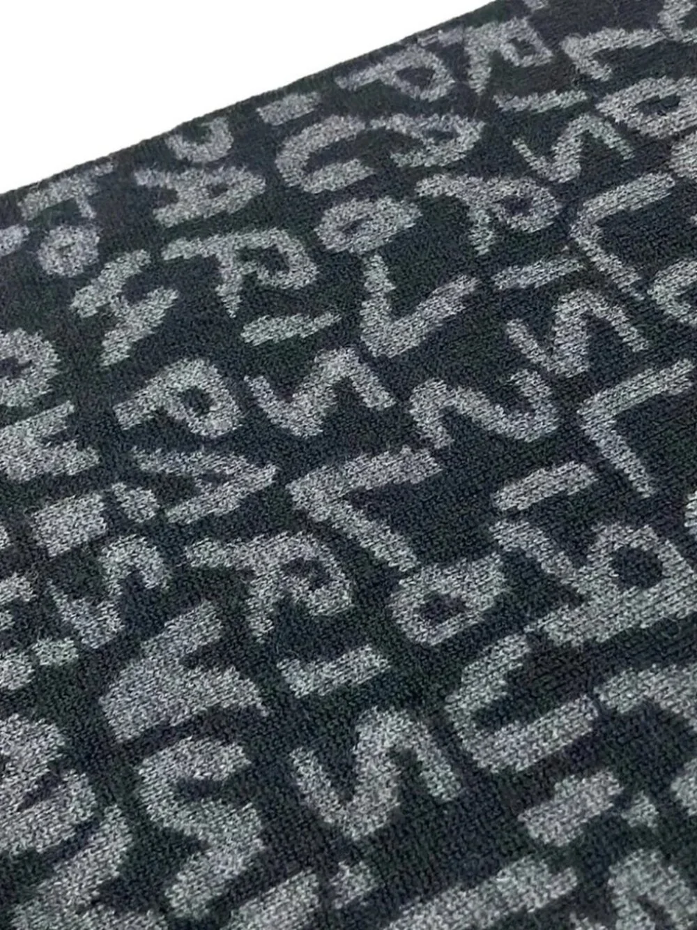 LOUIS VUITTON Echalp Graffiti M74646 marron marine Scarf Wool